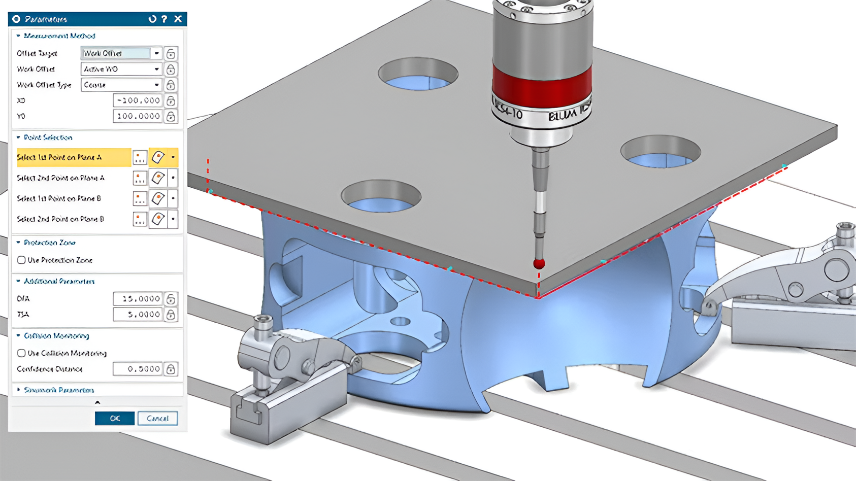 NX CAM On-Machine Probing
